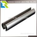 Double groove round stainless steel tube